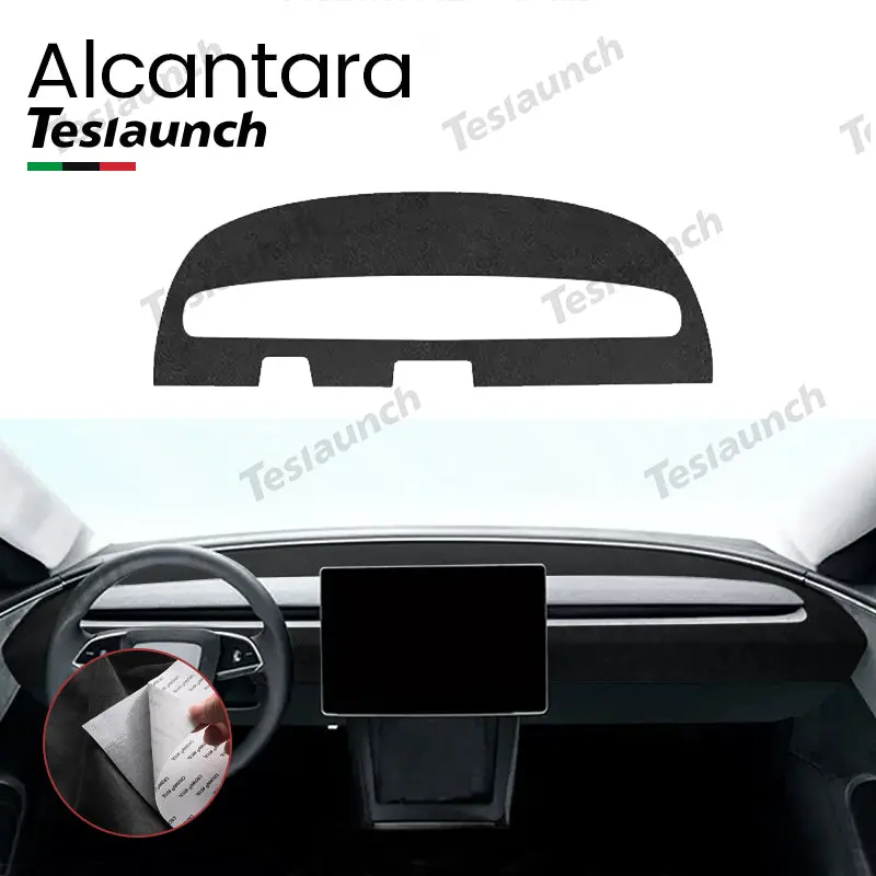 Alcantara Dashboard Reflective Stickers For 2024+ Model 3 Highland 1