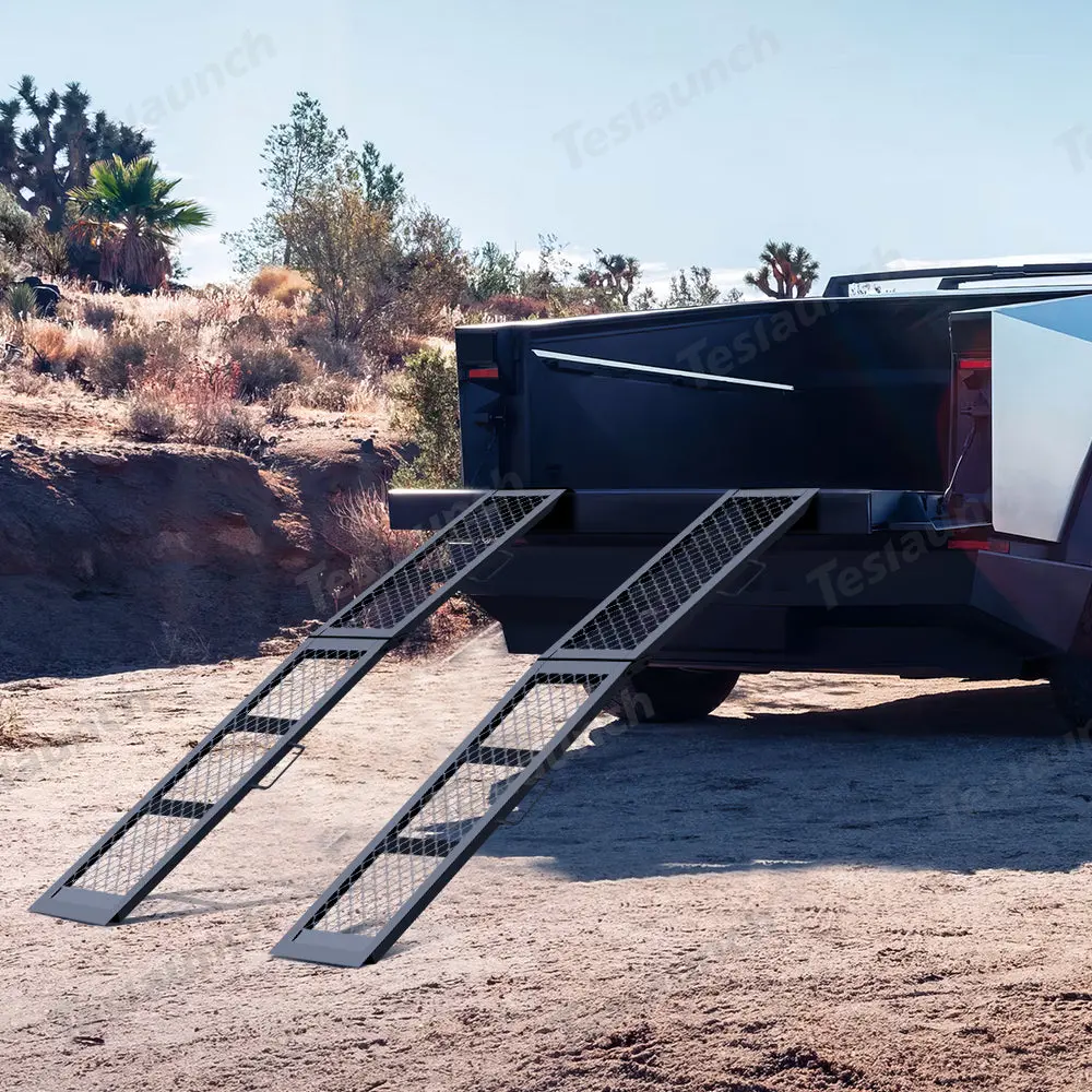 Portable Folding Heavy-Duty Steel Loading Ramp For Cybertruck 2