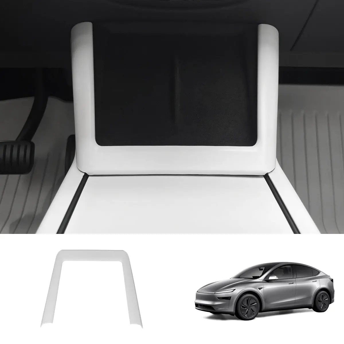 Center Console Wireless Charging Trim (Abs) For Tesla Model Y Juniper 2025+ 1
