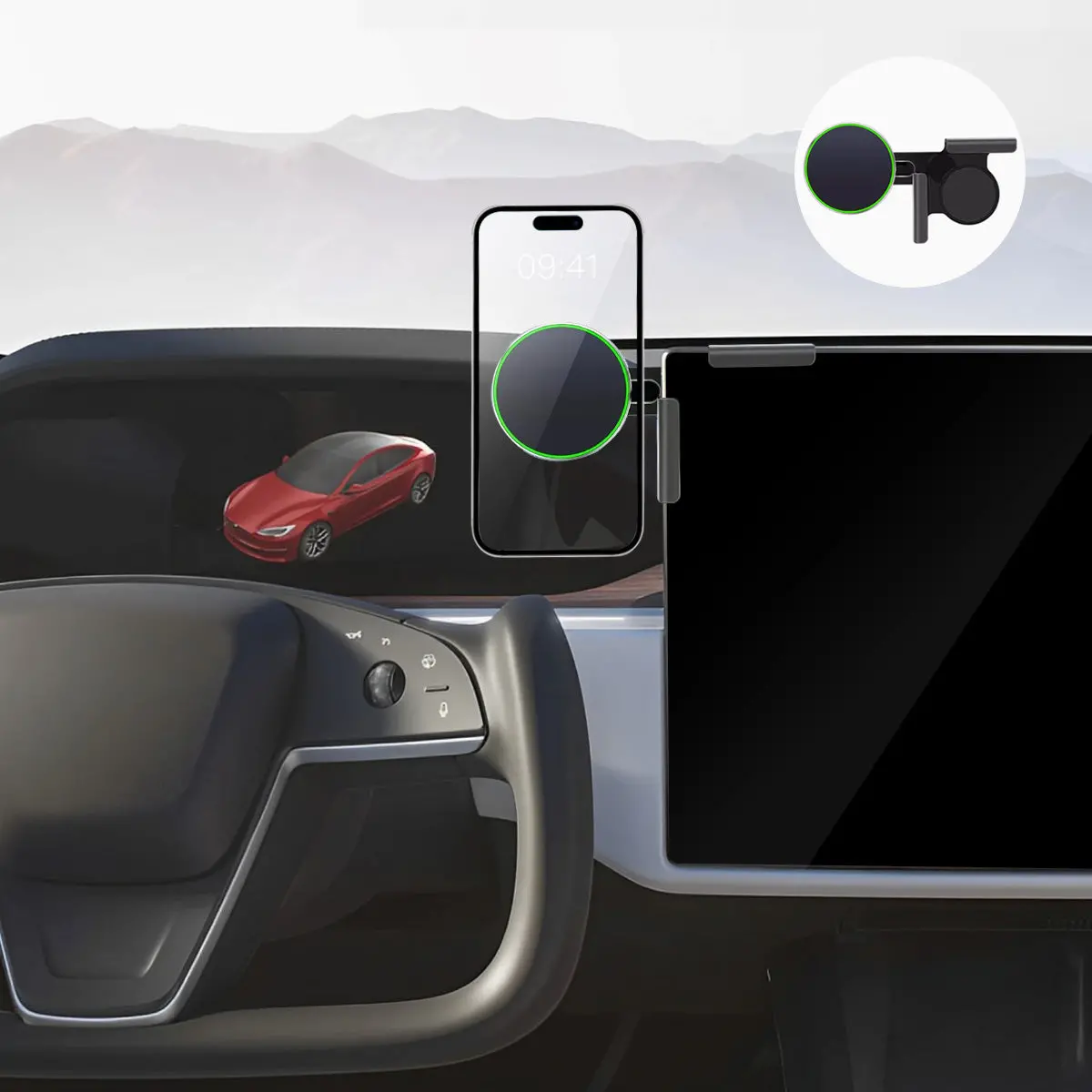 Model S/X Magsafe Solar Phone Holder For Tesla (2021+) 2