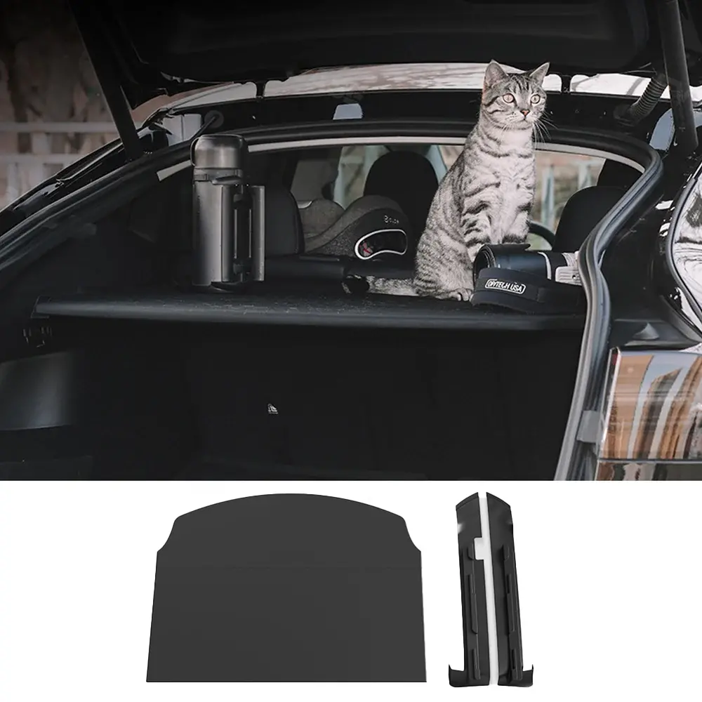 Factory Cargo Cover Board Foldable Rear Trunk Storage Shock-Absorbing For Tesla Model Y（2020-2024） 1