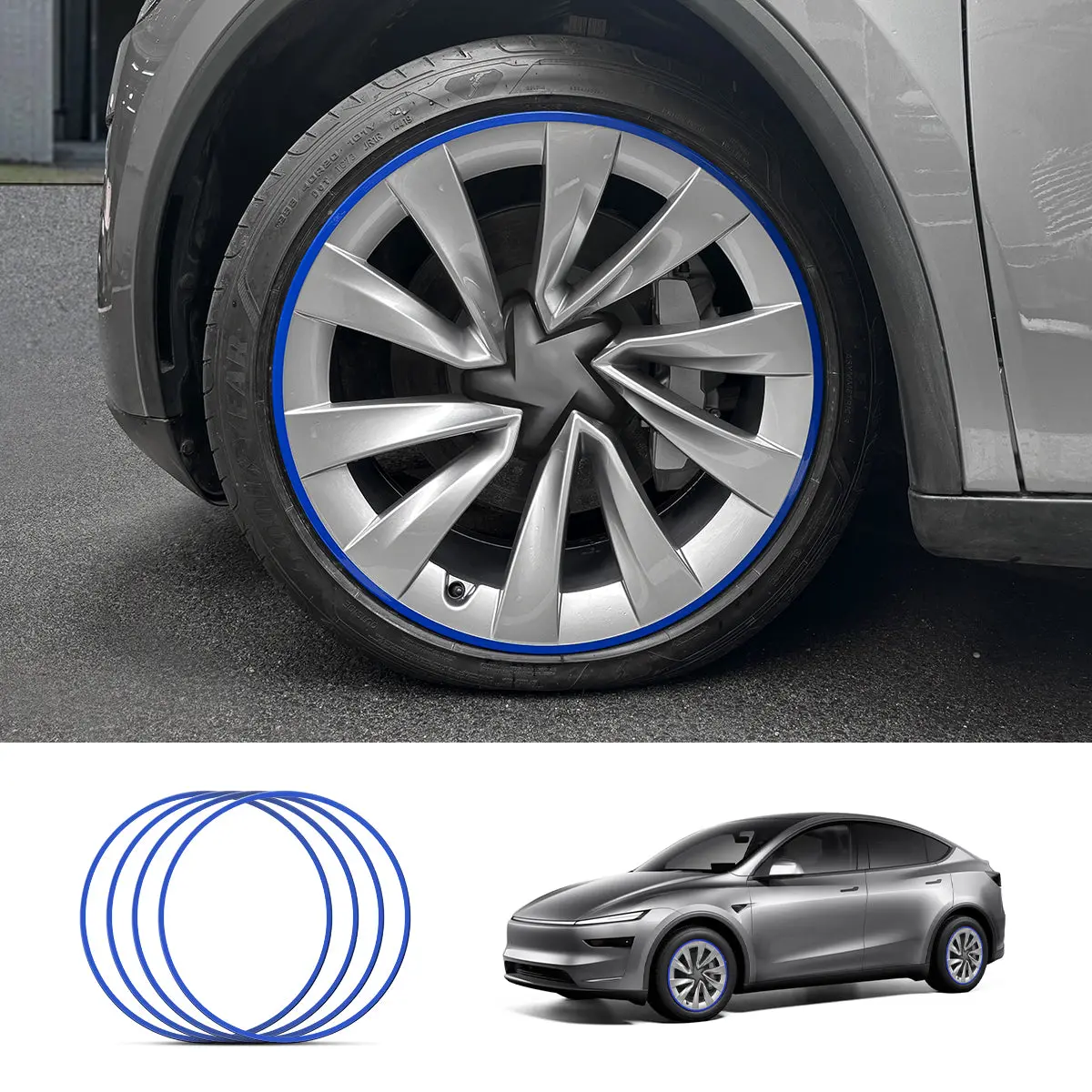 20''Helix 2.0 Wheels Aluminum Alloy Wheel Rim Protectors For Tesla Model Y Juniper 2025+ 1