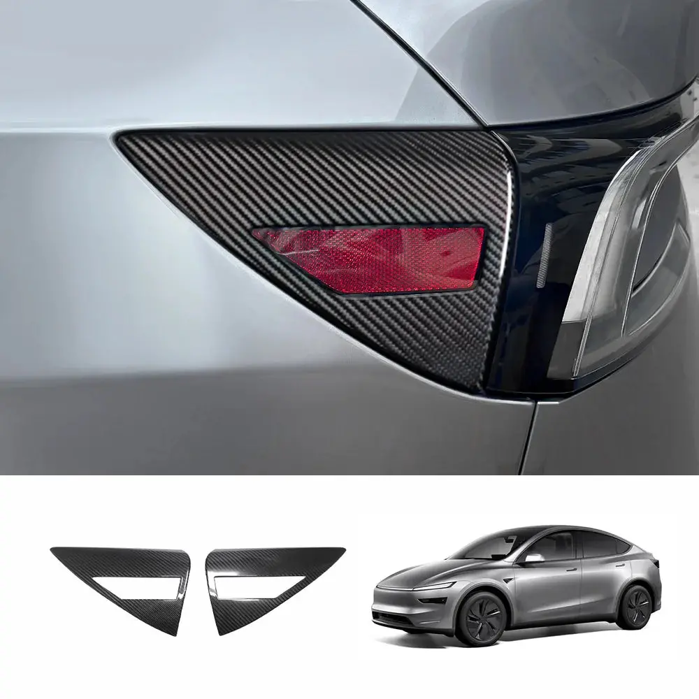 [Real Carbon Fiber] Charging Port Cover For Tesla Model Y Juniper 2025+ 1