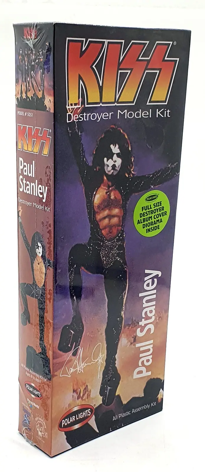 Polar Lights Unbuilt Model Kit 5051 - Kiss Paul Stanley Destroyer With Poster 1