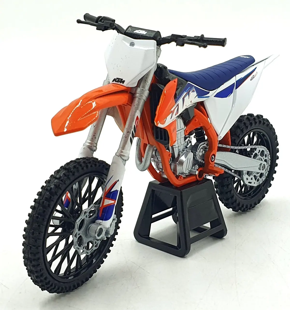 Newray 1/12 Scale 58343 - Ktm 450 Sx-F Motorbike - Orange/White 1