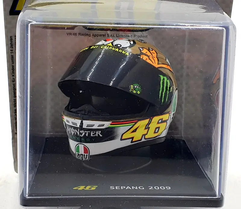 Altaya 1/5 Scale Mt9ala0023 Helmet Motogp Valentino Rossi Sepang 2009 #46 1