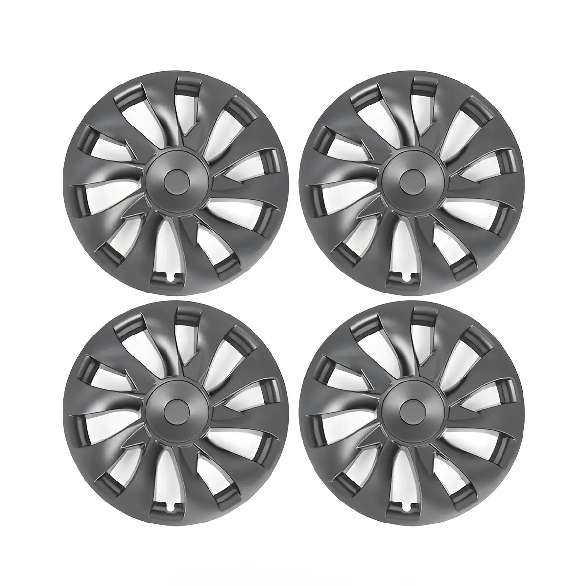 Model 3 Induction Style Wheel Hubcap - 18" Performance Style Wheel Hub Caps (4 Pcs) For Tesla 2