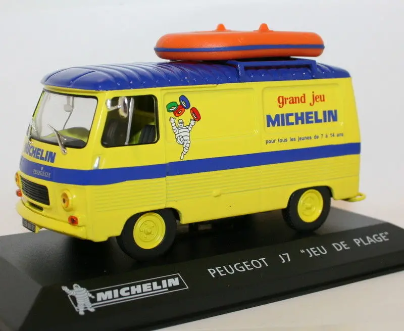 Altaya 1/43 Scale Diecast -Peugeot J7 "Jeu De Plage" - Michelin Livery 1