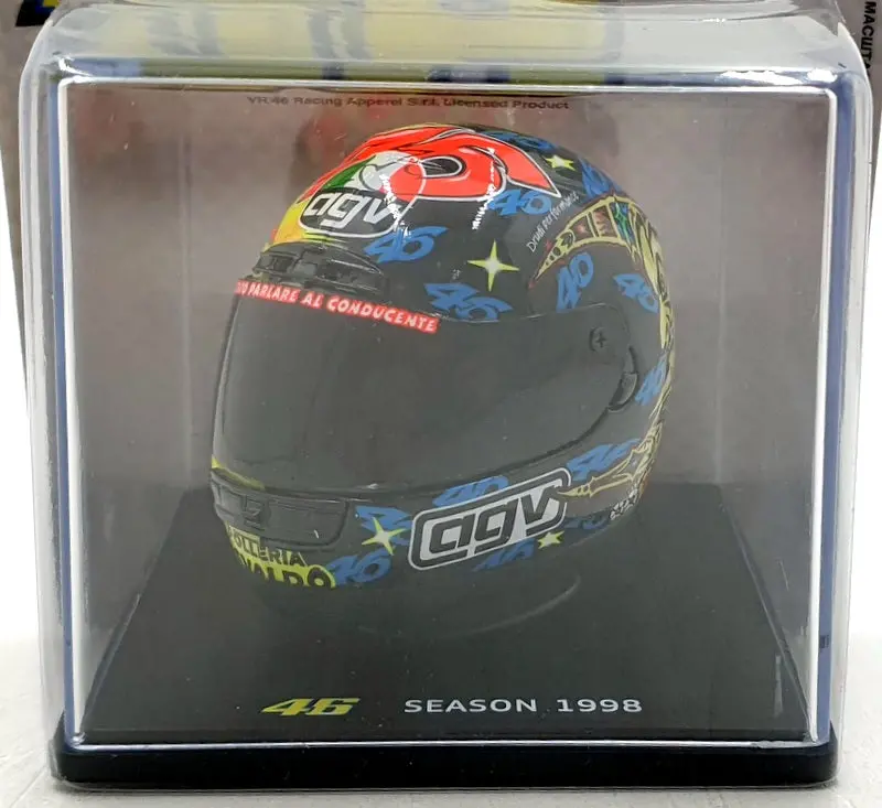 Altaya 1/5 Scale Mt9ala0022 Helmet Motogp Valentino Rossi 1998 Season #46 1