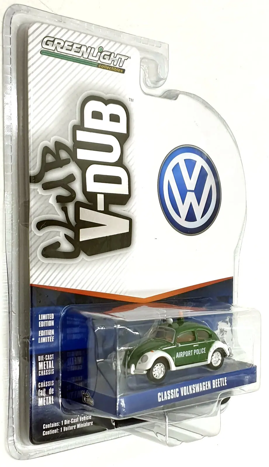 Greenlight 1/64 Scale 36030-D - Classic Volkswagen Beetle - Airport Police 1