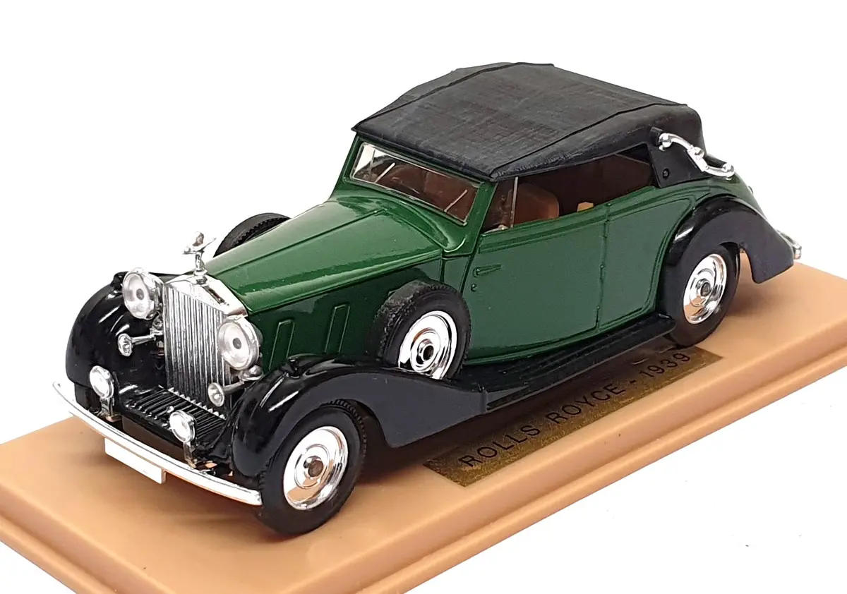 Solido 1/43 Scale Diecast 46 - 1939 Rolls Royce - Green/Black 1