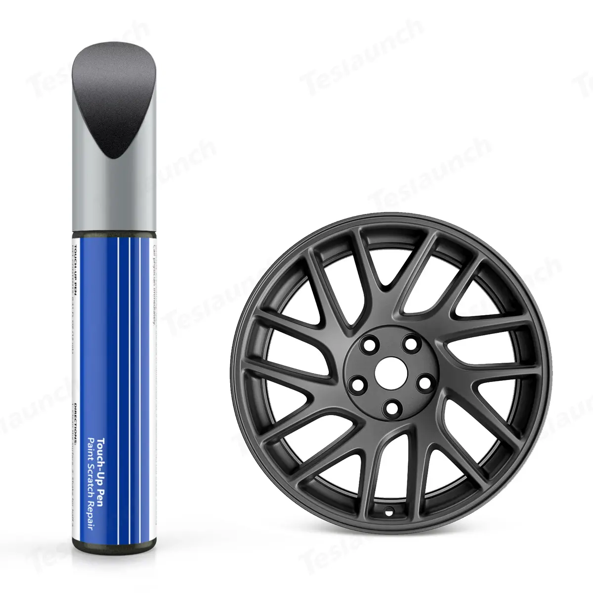 Wheel Rims Touch Up Paint For Tesla Model 3- Diy Curb Rash Repair With Color-Matched Touch Up Paint 2
