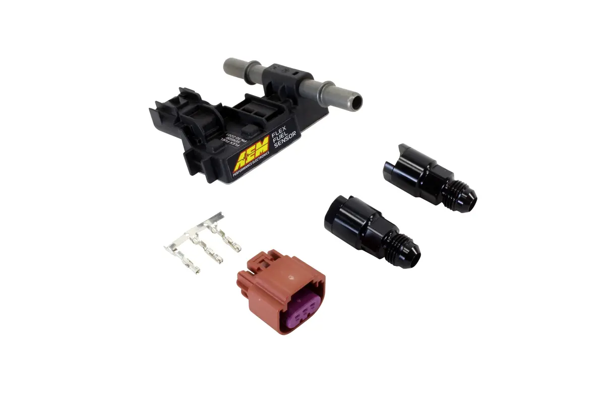 Aem Ethanol Content Flex Fuel Sensor Kit 30-2201 1