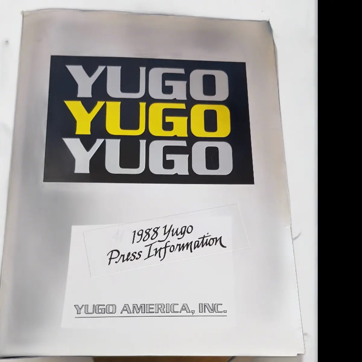 Yugo Indy Car Press Pack 1988 1
