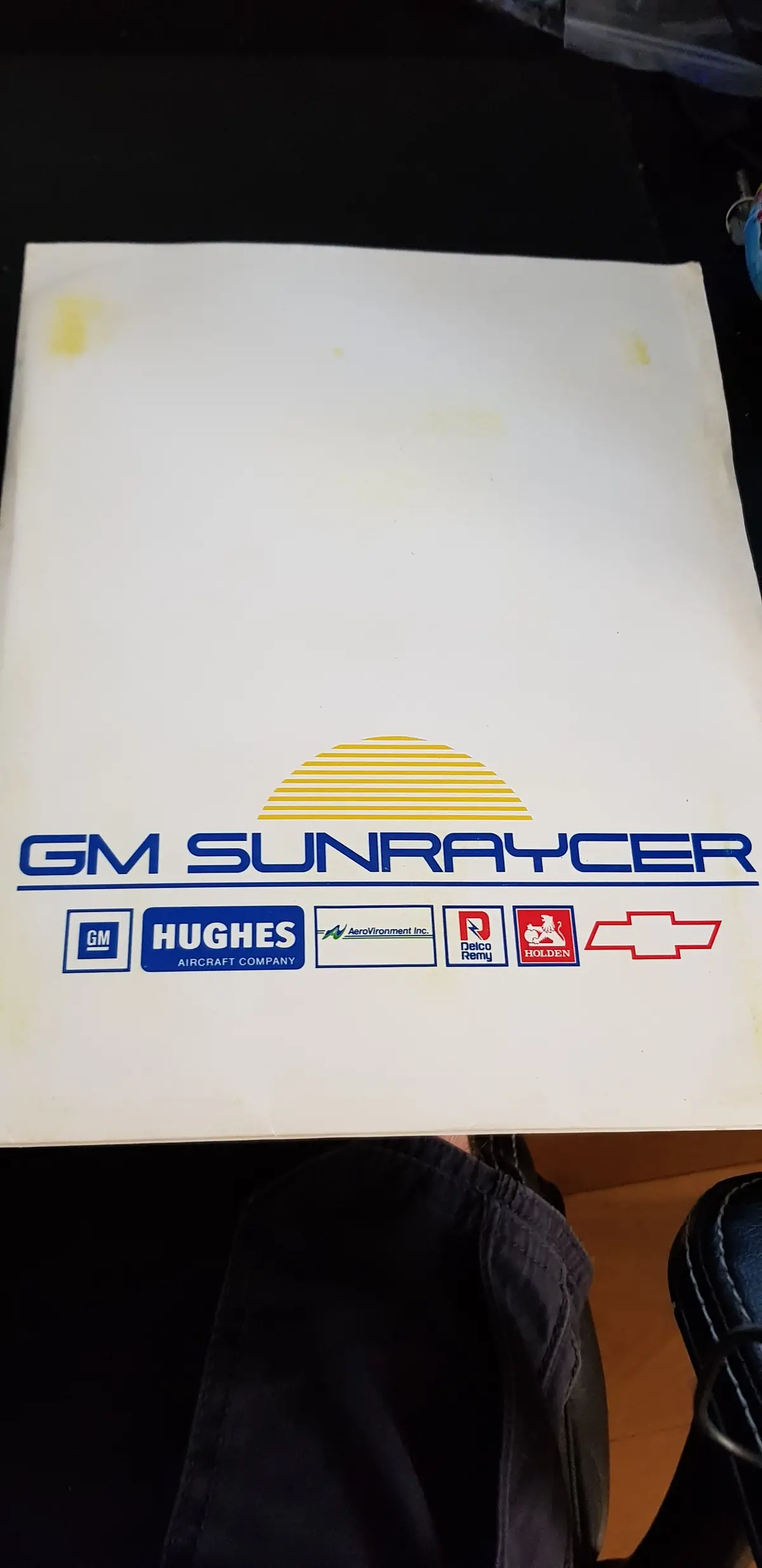 Gm Sunraycer 1988 Press Pack 1