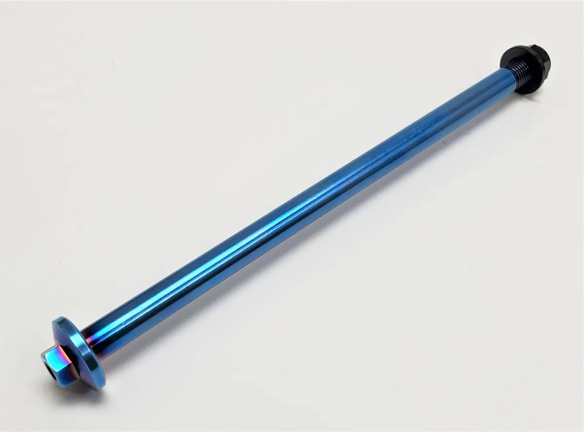 Warp9 Surron Titanium Swingarm Bolt Axle With Nut 1