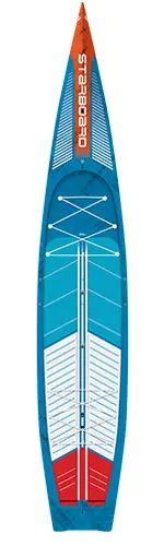 2025 Starboard Sup 14'0" X 29.5" Sprint Blue Carbon Sandwich Sup Board With Carrying Case 1