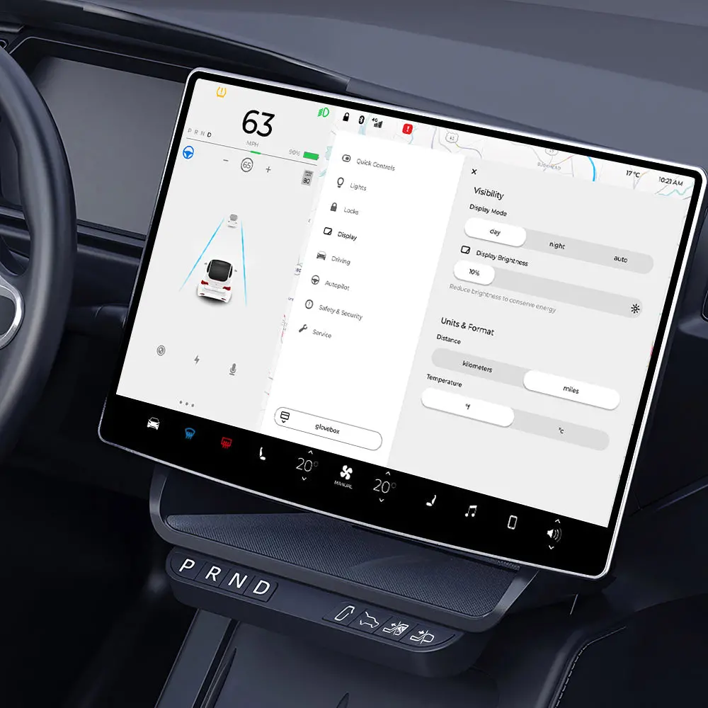 Central Control One-Click Gear Shifting Physical Button Storage Box For Tesla 2024+ Model 3 Highland 1