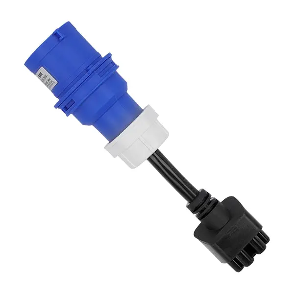 3-Pin Cee To Tesla Adapter - 32A Ev Charger Extension Cable For Tesla Mobile Connector 1