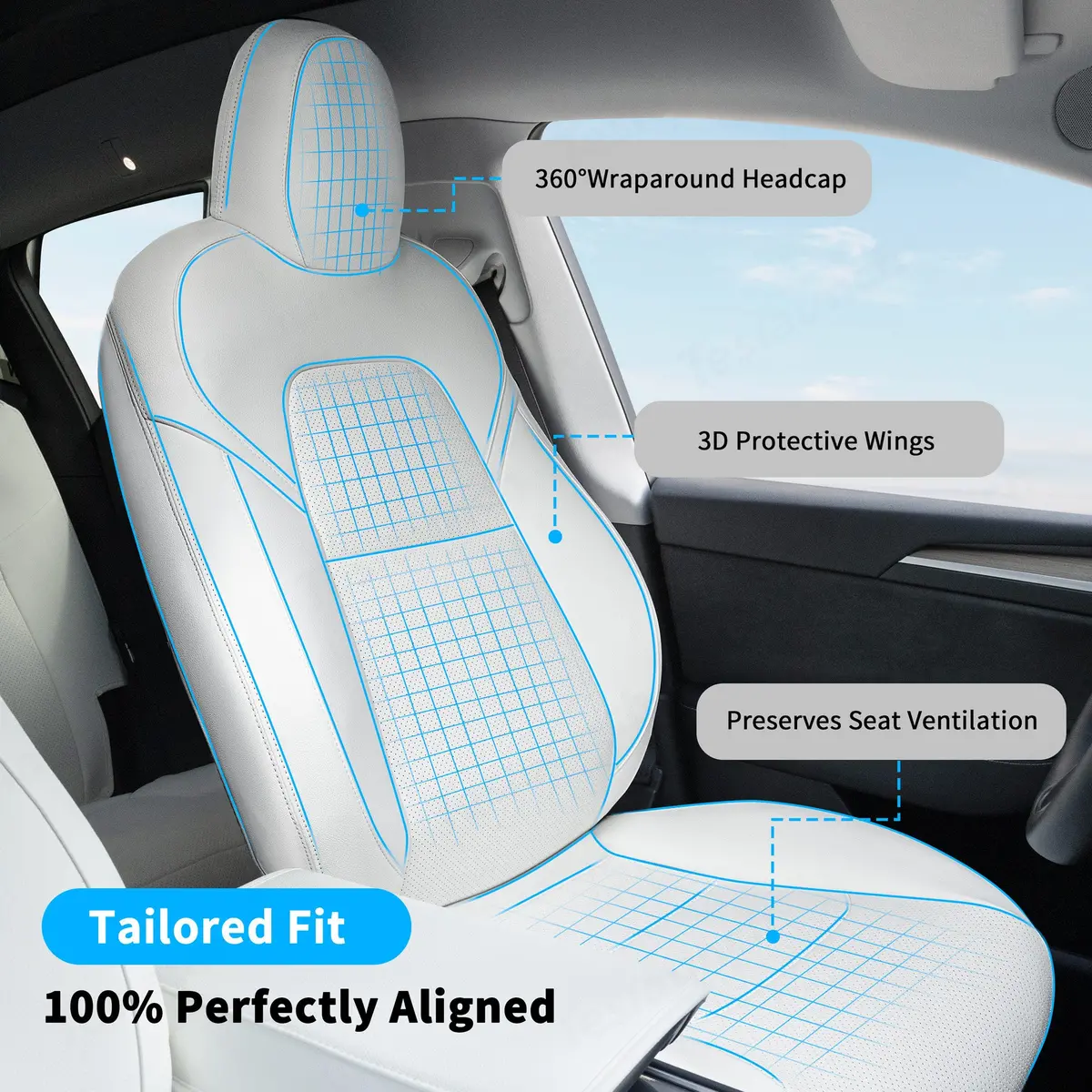 All-Inclusive 2022-2025+ Model X Seat Cover For Tesla 3