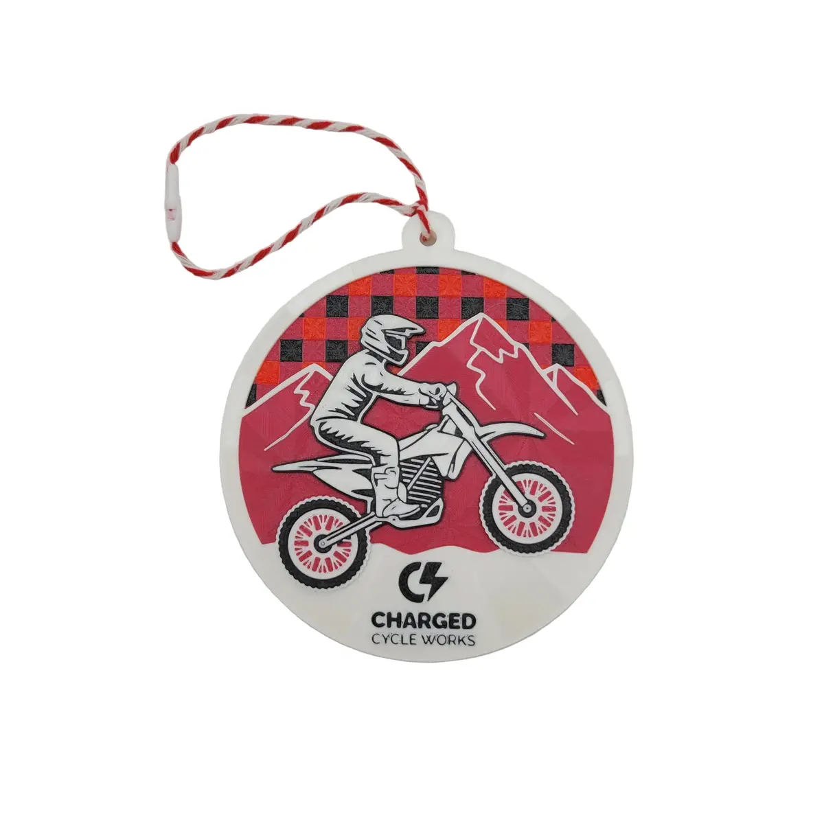Charged Cycle Works Christmas Tree Ornament 1
