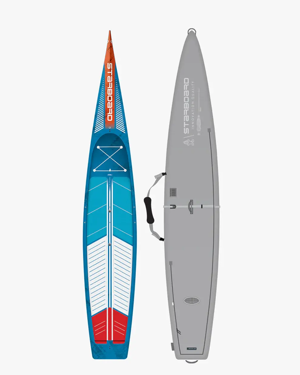 2026 Starboard 14'0" X 27.5" Sprint Blue Carbon Sup Board With Carrying Case 1