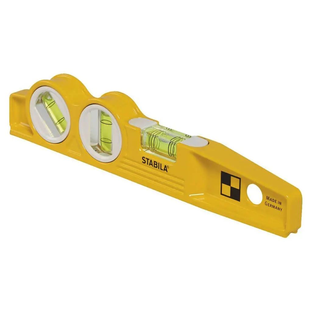 Stabila 25245 10 In. Type 81Smw45 Die-Cast V-Groove Frame Three-Vial Magnetic Torpedo Level 1