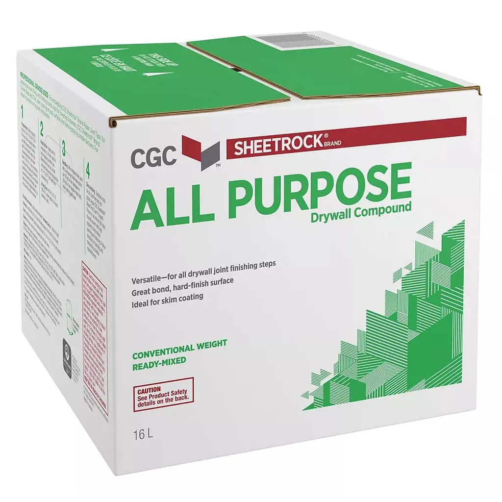 Cgc Sheetrock 16-Litre All Purpose Conventional Weight Ready-Mixed Drywall Compound 1