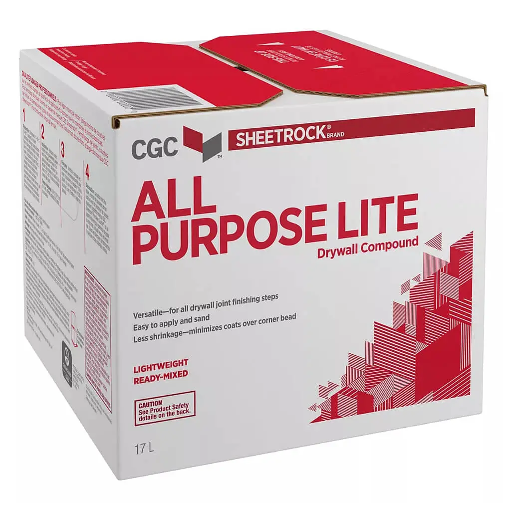 Cgc Sheetrock 17-Litre All Purpose Lite Lightweight Ready-Mixed Drywall Compound 1