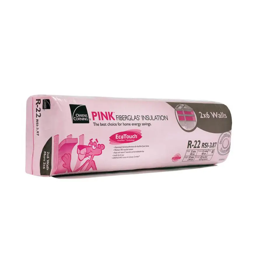 Owens Corning R-22 Ecotouch 15 In. X 47 In. X 5.5 In. Pink Fiberglas Insulation (49.0 Sq. Ft.) 1