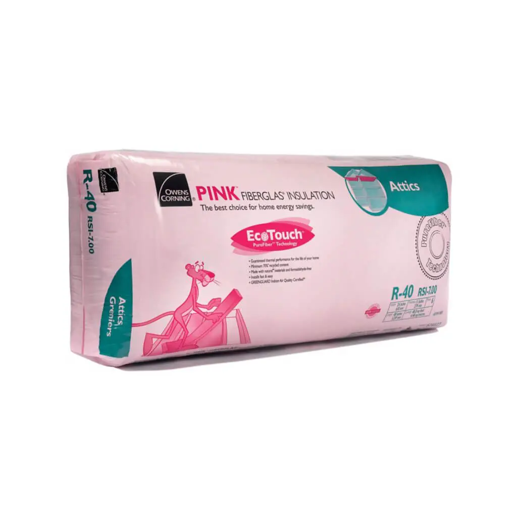 Owens Corning R-40 Ecotouch 16 In. X 48 In. X 11 In. Pink Fiberglas Insulation (32.0 Sq. Ft.) 1