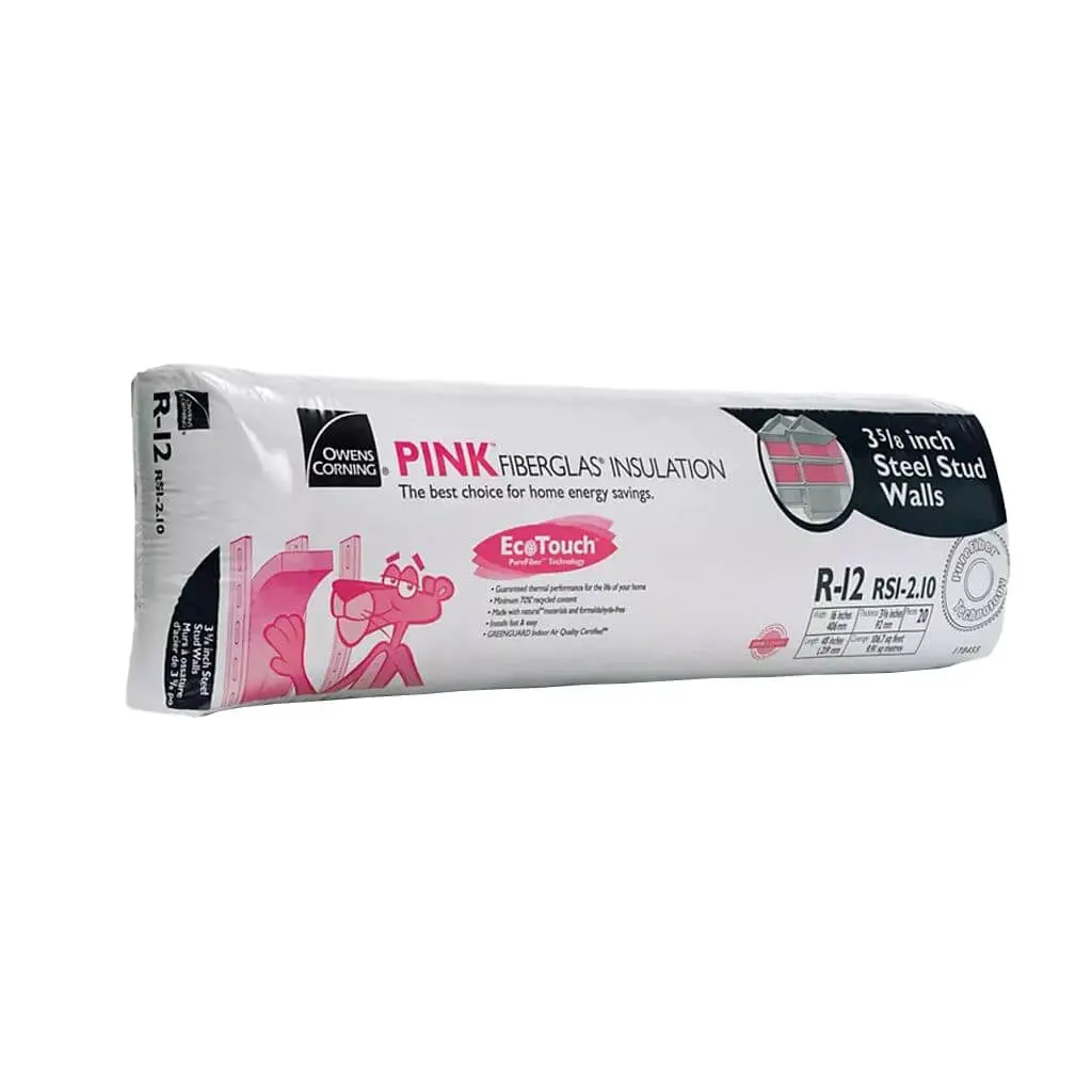 Owens Corning R-12 Ecotouch 16 In. X 48 In. X 3-5/8 In. Pink Fiberglas Insulation (106.7 Sq. Ft.) 1