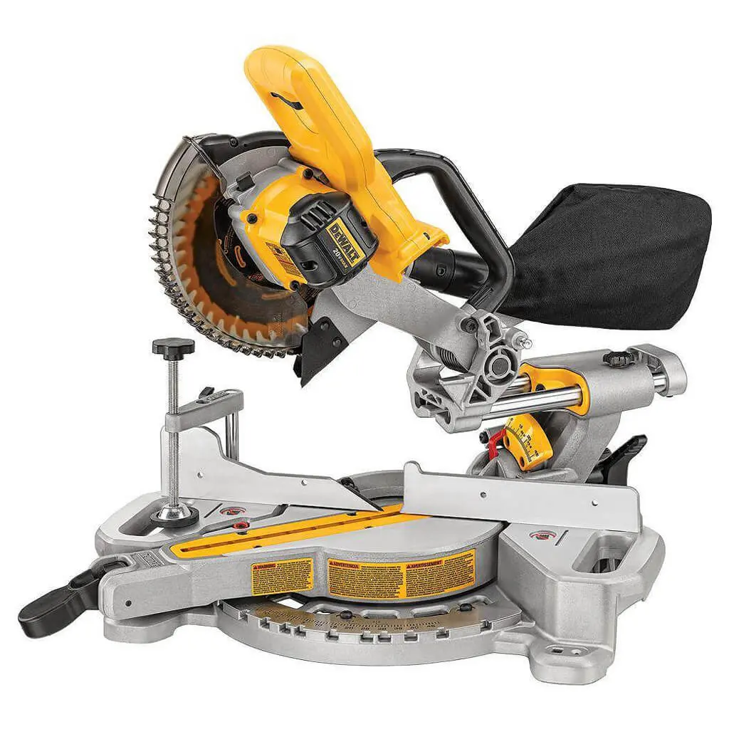 Dewalt Dcs361b 7-1/4 In 20 V Lithium-Ion Cordless Sliding Miter Saw (Tool Only) 1