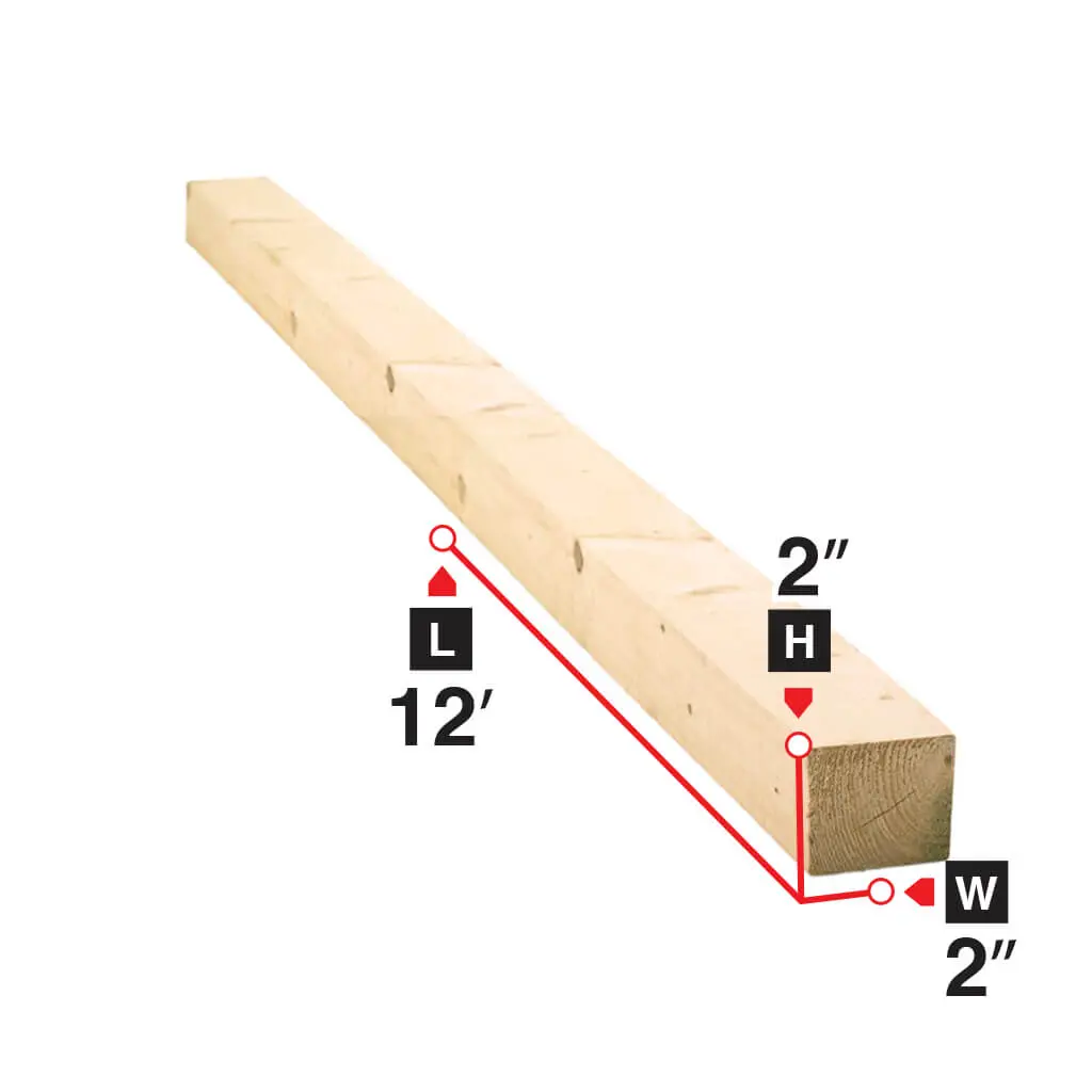 2 In. X 2 In. X 12 Ft. Spruce Lumber 1