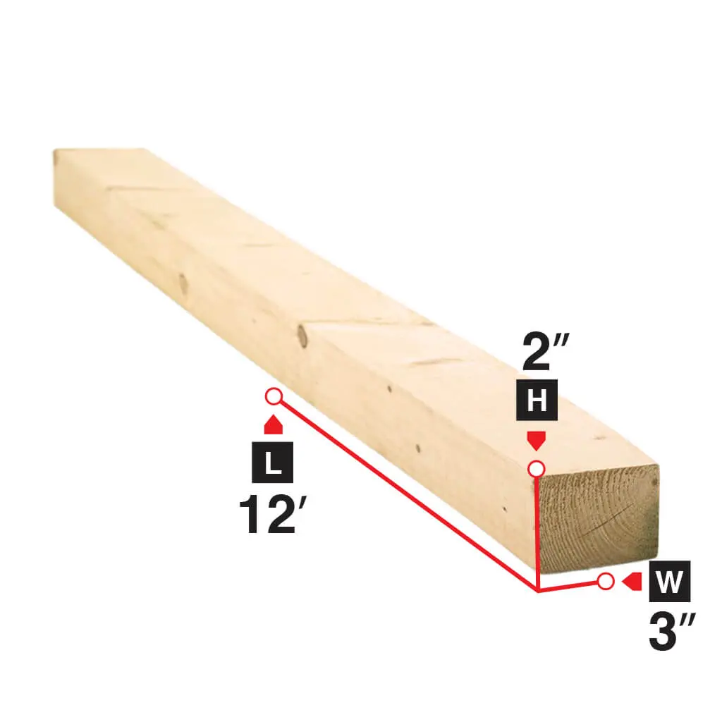 2 In. X 3 In. X 12 Ft. Spruce Lumber 1