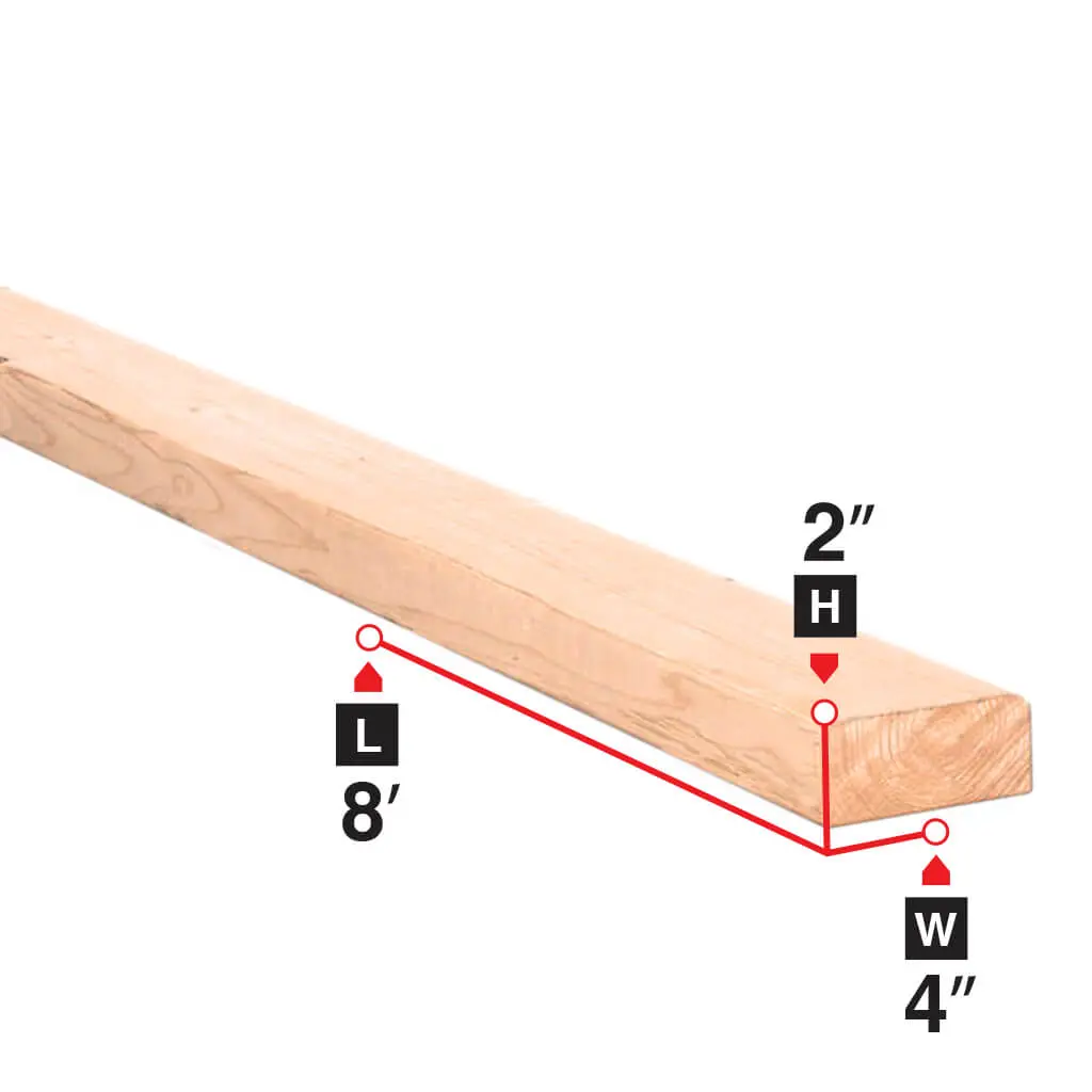 2 In. X 4 In. X 8 Ft. Spruce Lumber 1