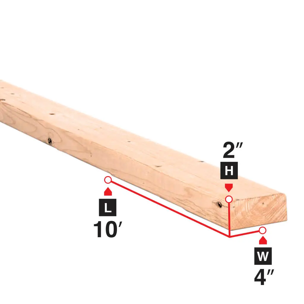 2 In. X 4 In. X 10 Ft. Spruce Lumber 1