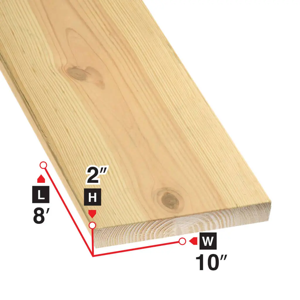 2 In. X 10 In. X 8 Ft. Spruce Lumber 1