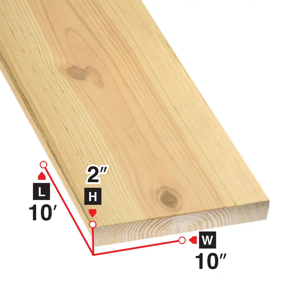 2 In. X 10 In. X 10 Ft. Spruce Lumber 1