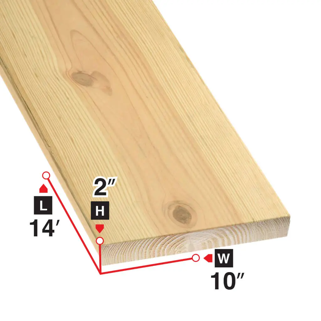 2 In. X 10 In. X 14 Ft. Spruce Lumber 1