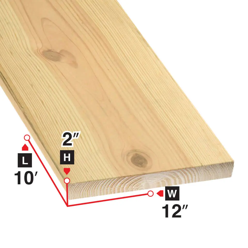 2 In. X 12 In. X 10 Ft. Spruce Lumber 1