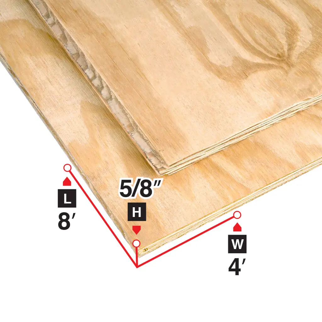 5/8 In. X 4 Ft. X 8 Ft. Tongue-And-Groove Spruce Plywood 1