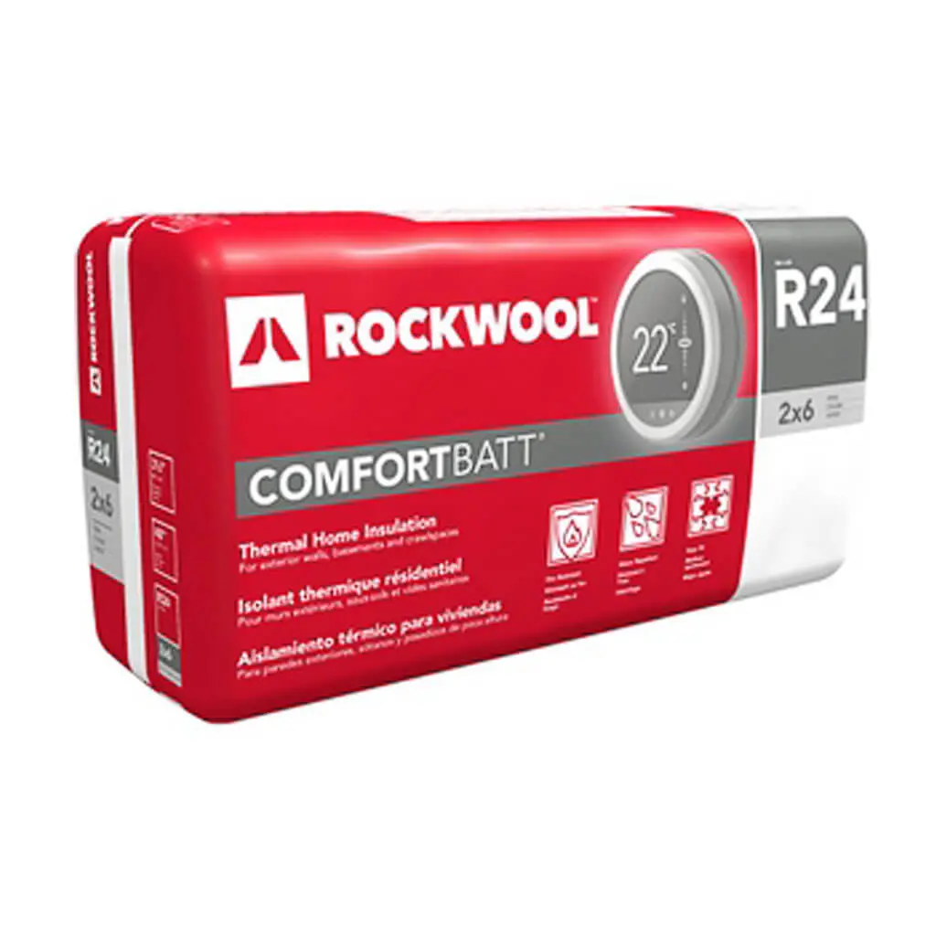 Rockwool Comfortbatt R24 6 In. X 16.25 In. X 48 In. Steel Stud Insulation 1