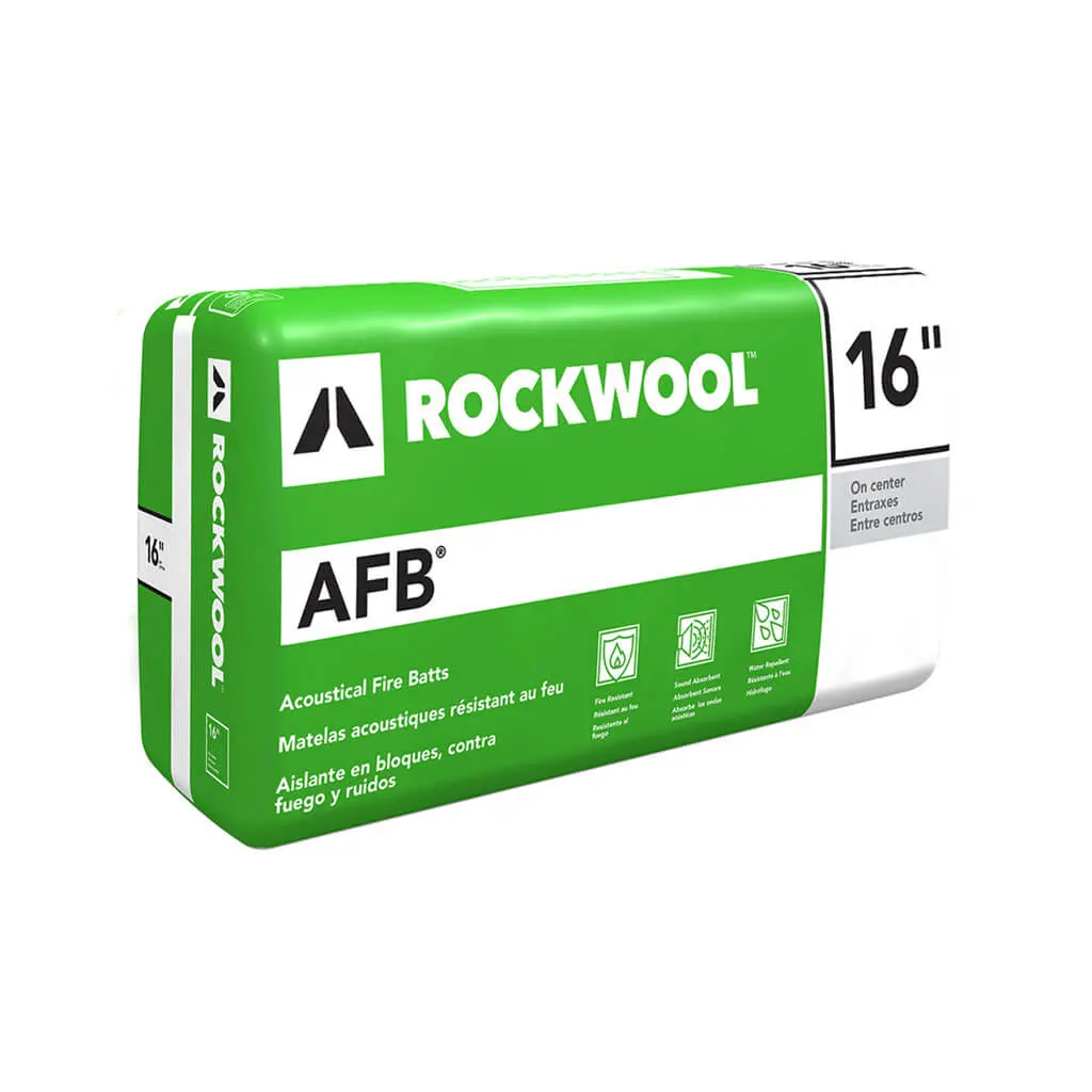 Rockwool Afb 6 In. X 16 In. X 48 In. Acoustical Fire Batts (32 Sq. Ft. Per Bag) 1