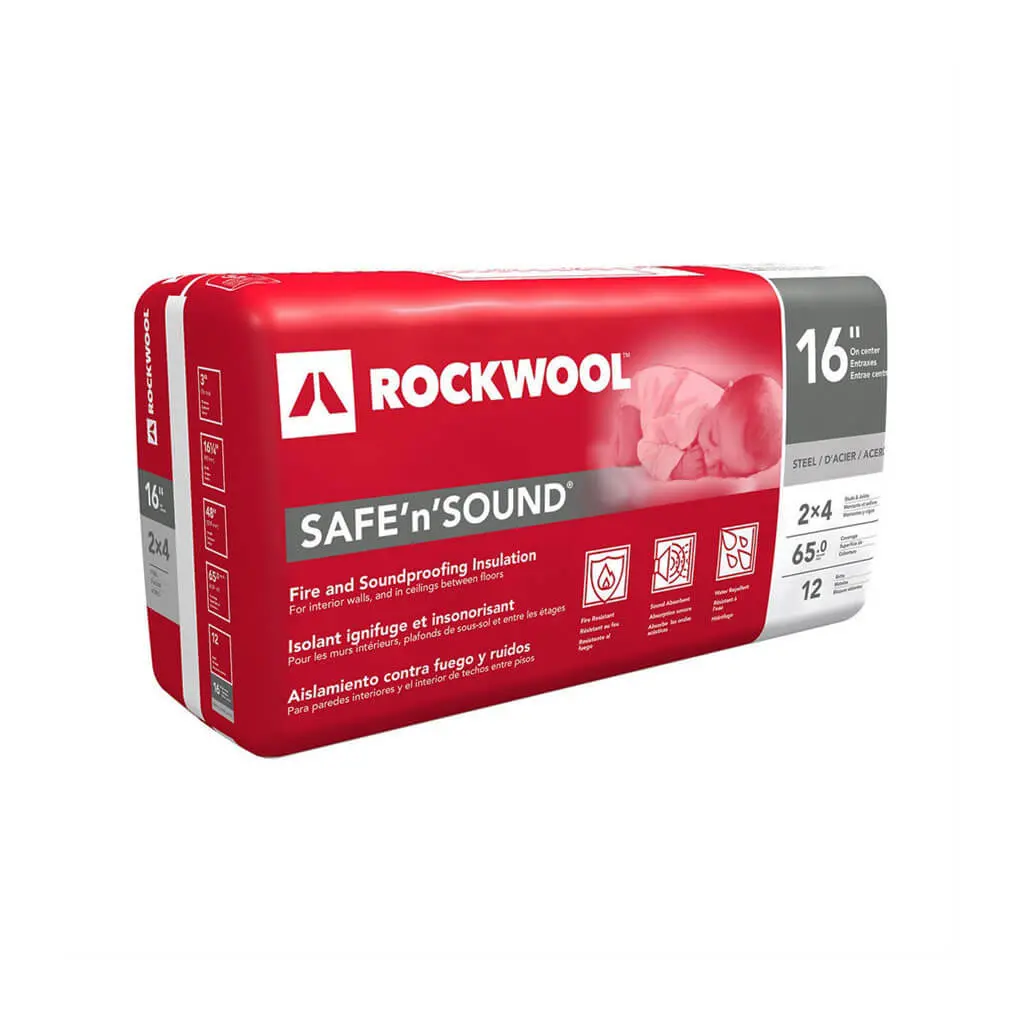 Rockwool Safe 'N' Sound 3 In. X 16.25 In. X 48 In. Steel Stud (64 Sq. Ft. Per Bag) 1