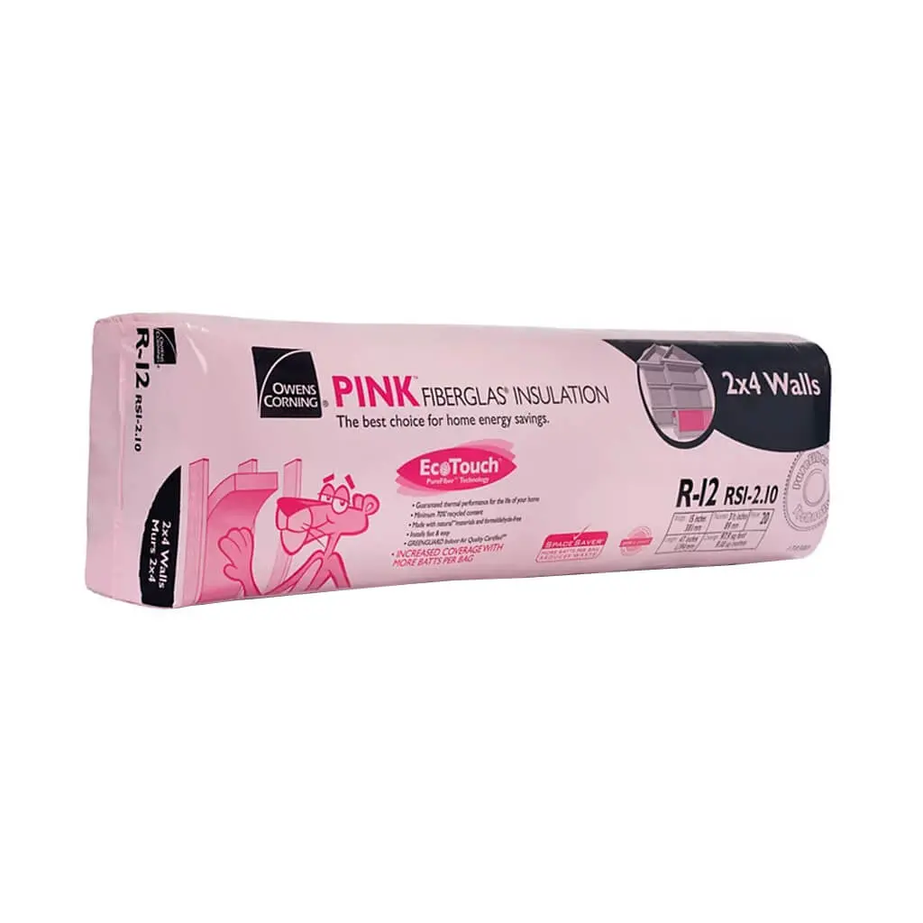 Owens Corning R-12 Ecotouch 15 In. X 47 In. X 3.5 In. Pink Fiberglas Insulation (97.9 Sq. Ft.) 1