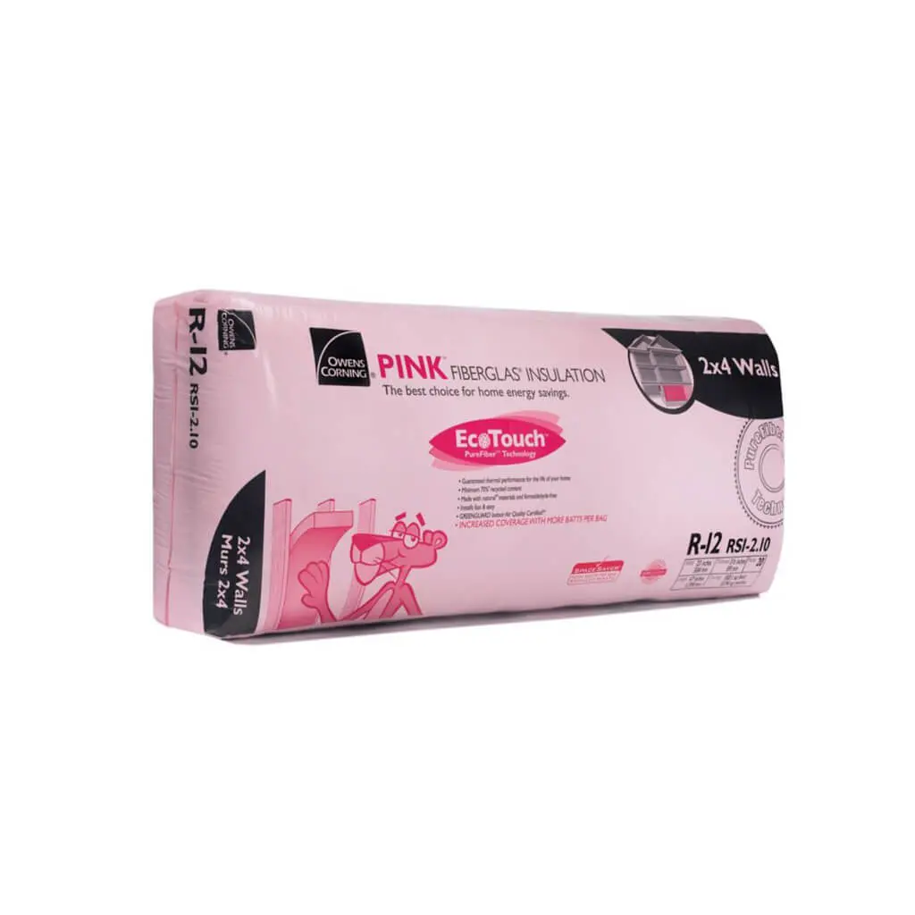Owens Corning R-12 Ecotouch 23 In. X 47 In. X 3.5 In. Pink Fiberglas Insulation (150.1 Sq. Ft.) 1