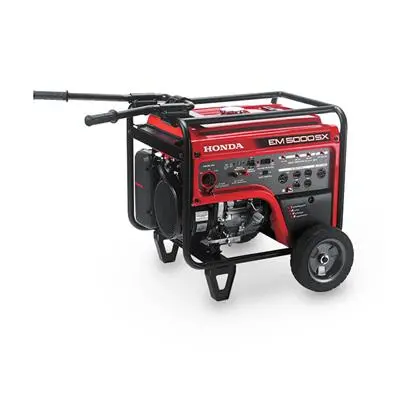 Honda Em5000 5000 Watt 4-Stroke Igx390t2 Gas Wheeled Full Frame Electric Start Generator 1