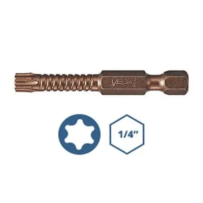 Vega P150t10a-C1 2 In. 10-Tip Size Impactech Gunmetal Bronze Torx Insert Bit 1