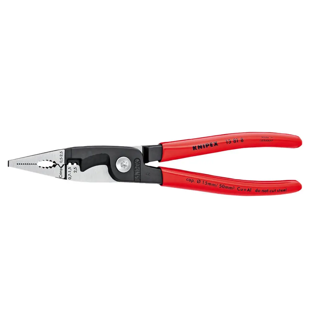 Knipex 13 81 8 Sba 8 In. Electrical Installation Pliers 1